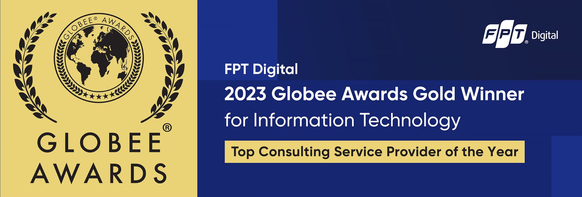 FPT Digital received international Gold certification for Consulting Service Provider of the Year 2023.