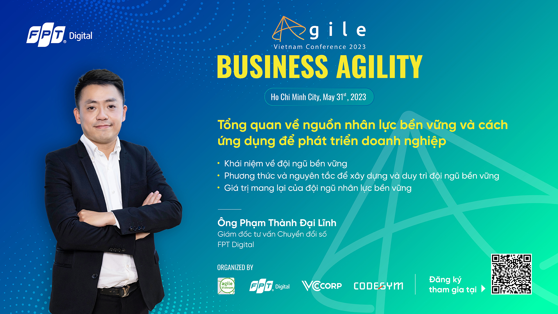 chuyển đổi số, phạm thành đại lĩnh, nhân lực bền vững, Agile Vietnam Conference 2023, Business Agility 