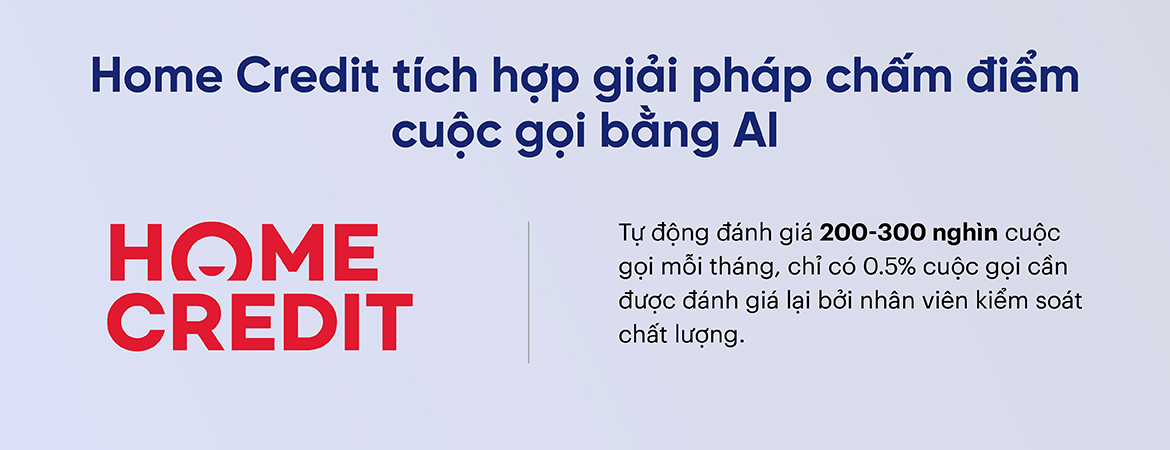 Home Credit tích hợp giải pháp chấm điểm cuộc gọi bằng AI