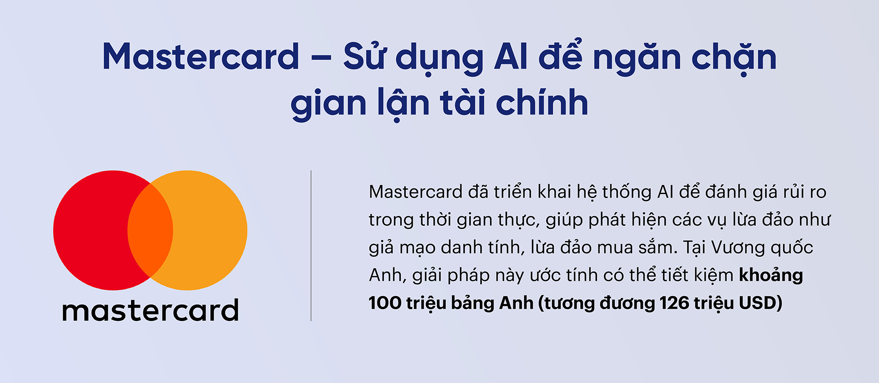 Mastercard – Sử dụng AI để ngăn chặn gian lận tài chính